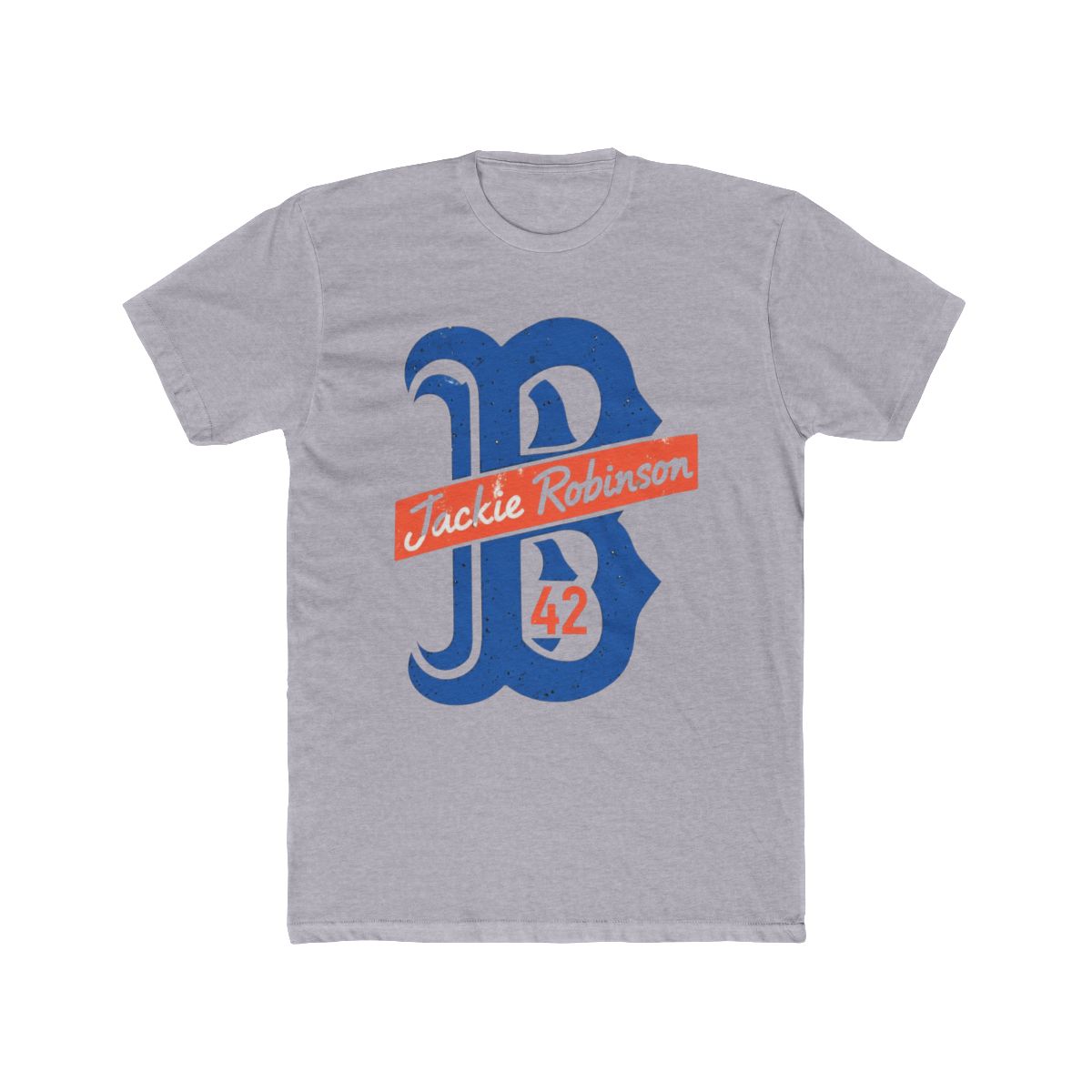 Jackie Robinson 42 Large JB Emblem Retro Style T Shirt | JB Mauney