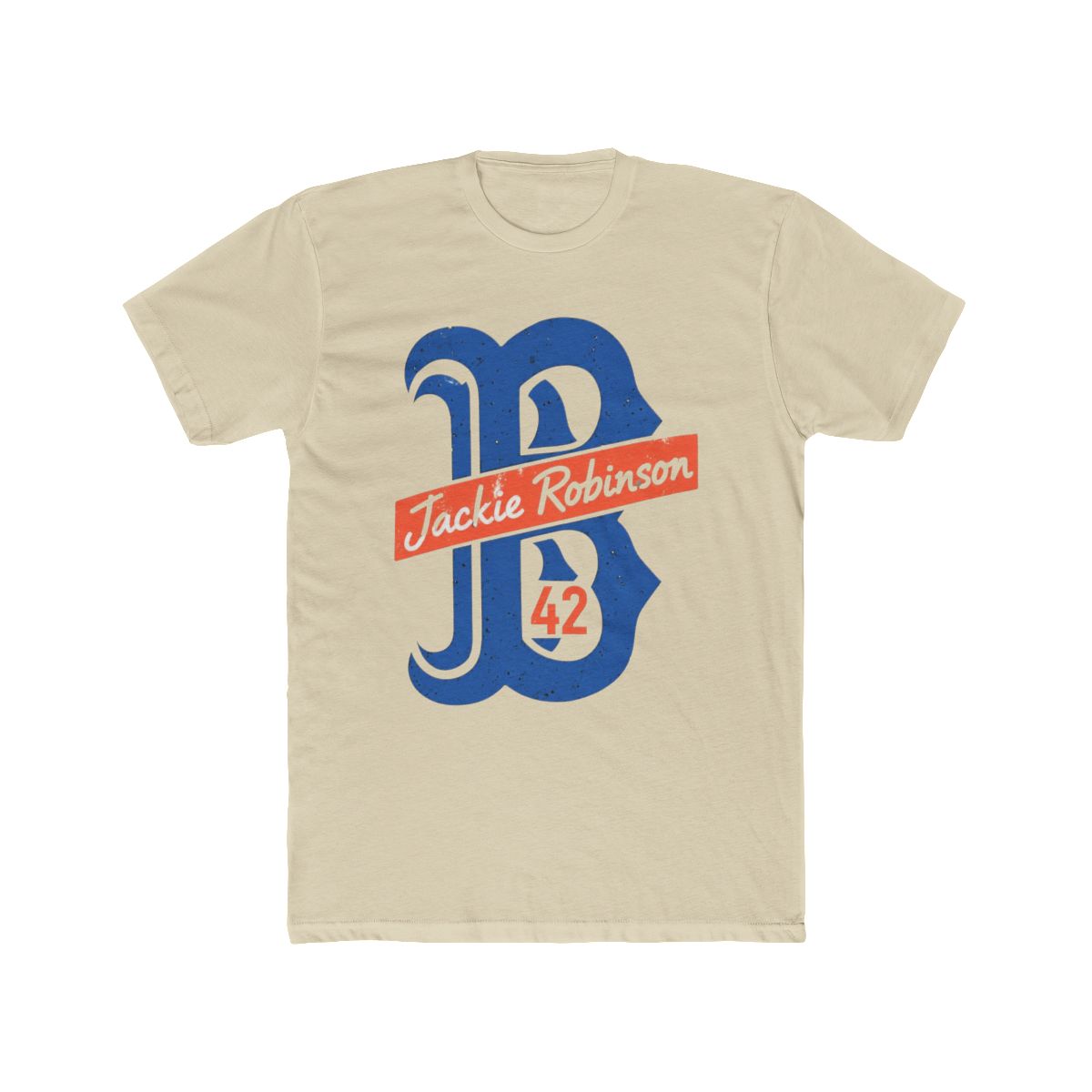 Jackie Robinson 42 Large JB Emblem Retro Style T Shirt | JB Mauney - alternate angle 4, merchandise