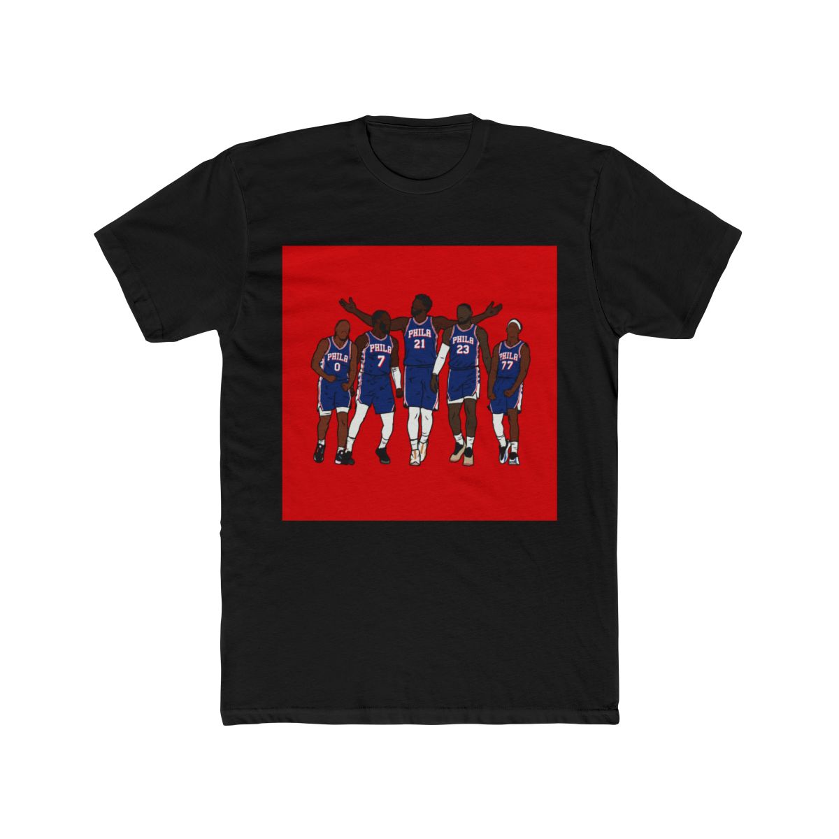 Maxey, JB, Embiid, Bron & VJ T Shirt | JB Mauney - alternate angle 4, merchandise